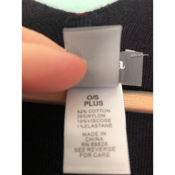 Martha Stewart Ruana Wrap Shawl Poncho Cape Womens Burgundy Black One Size Plus - Picture 3 of 5